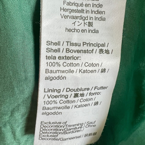 J.Crew Mineral Green Eyelet Cotton Midi Sundress Pockets Fit Flare Size 8 - Picture 10 of 14